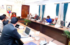 मन्त्रिपरिषद्को बैठक बस्दै 