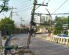 ललितपुरमा मापसे गरेर चलाइएको कार पोलमा ठोक्किँदा ३ जना घाइते