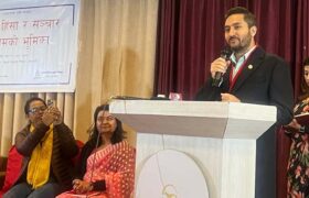 डिजिटल माध्यमबाट हुने हिंसा रोकथामका लागि सबैको साझा पहल आवश्यक: सञ्चारमन्त्री खरेल